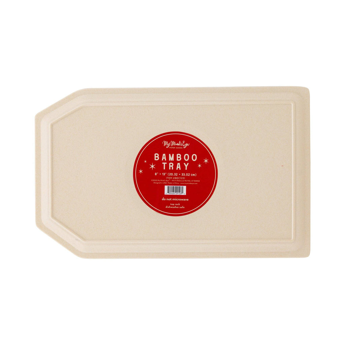 To Santa Tag Bamboo Tray
