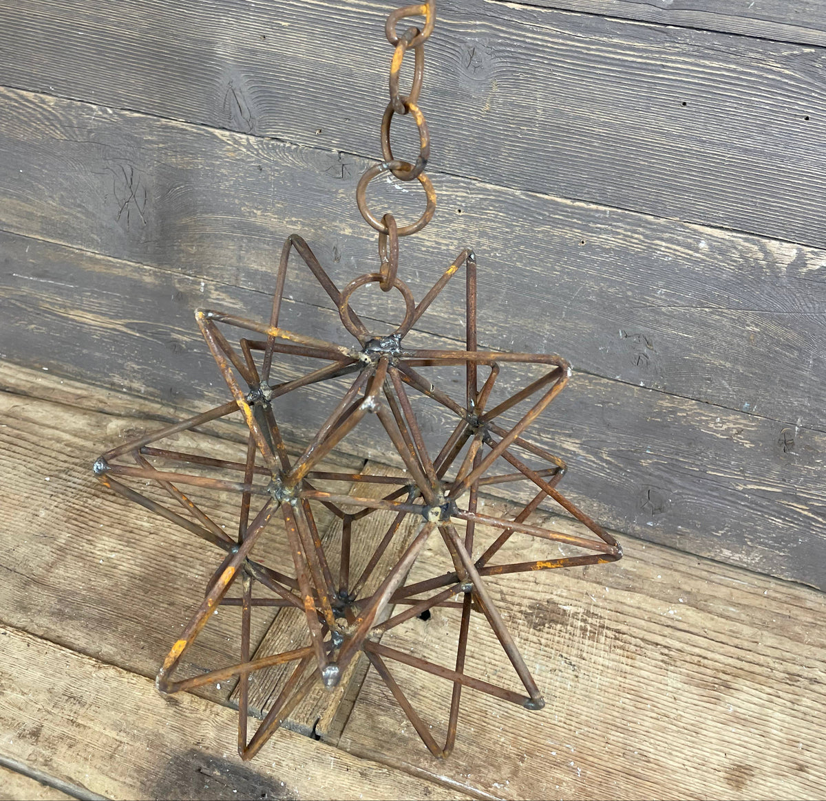 Medium Primitive Iron Hanging Star