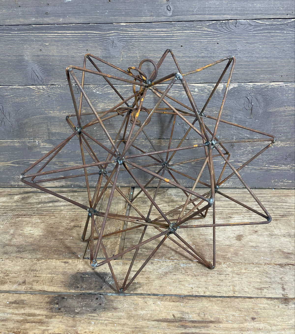 Large Primitive Iron Hanging Star