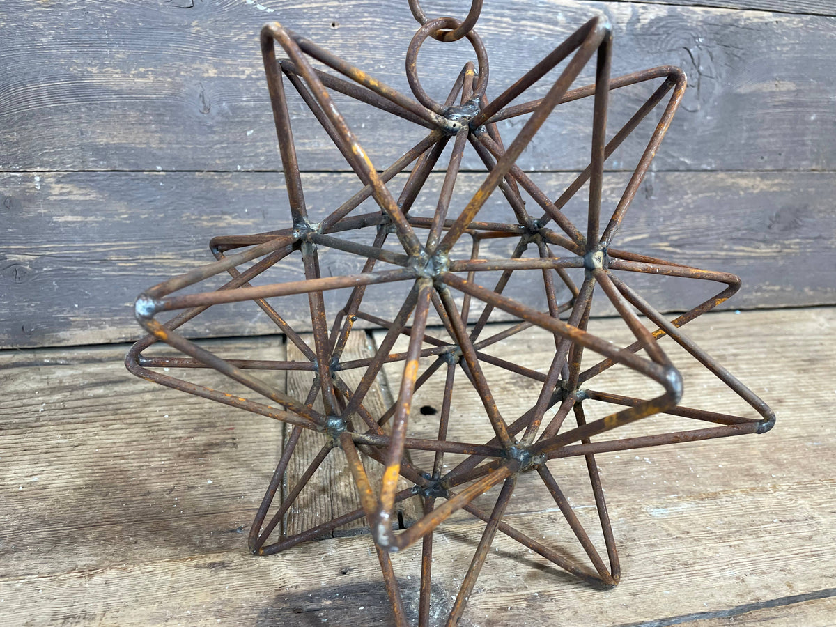 Small Primitive Iron Hanging Star
