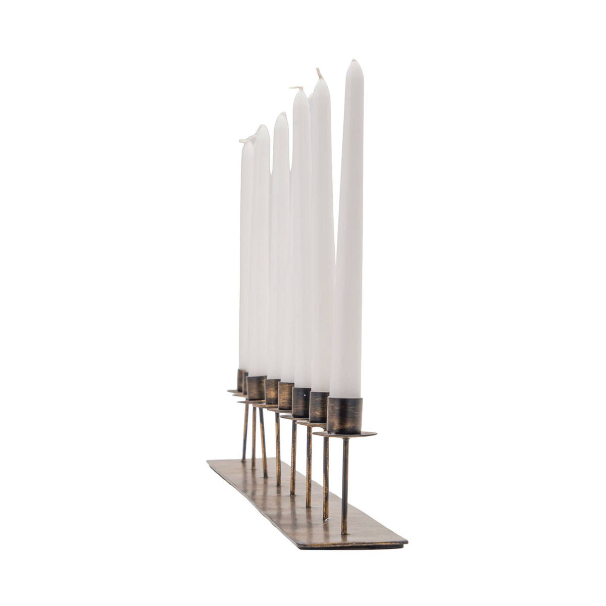 Henrie 8 Taper Candle Holder Brass