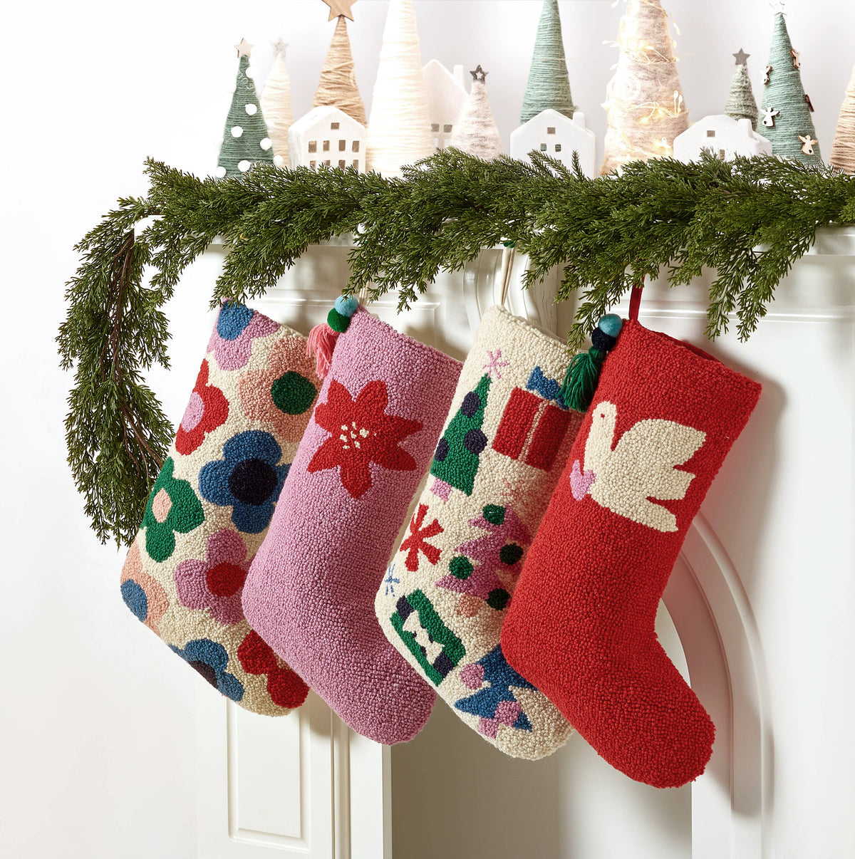 Floral Toss Hook Stocking