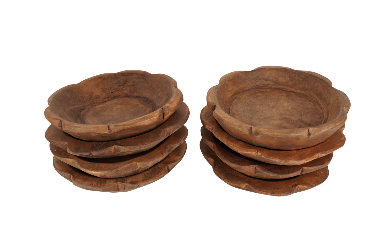Flower Dough Bowl- Waxed