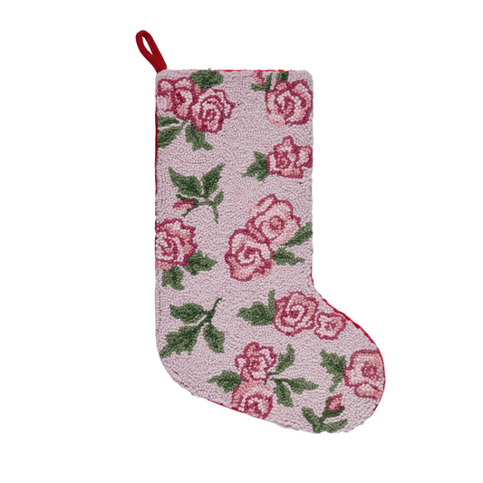Pink Rose Hook Stocking