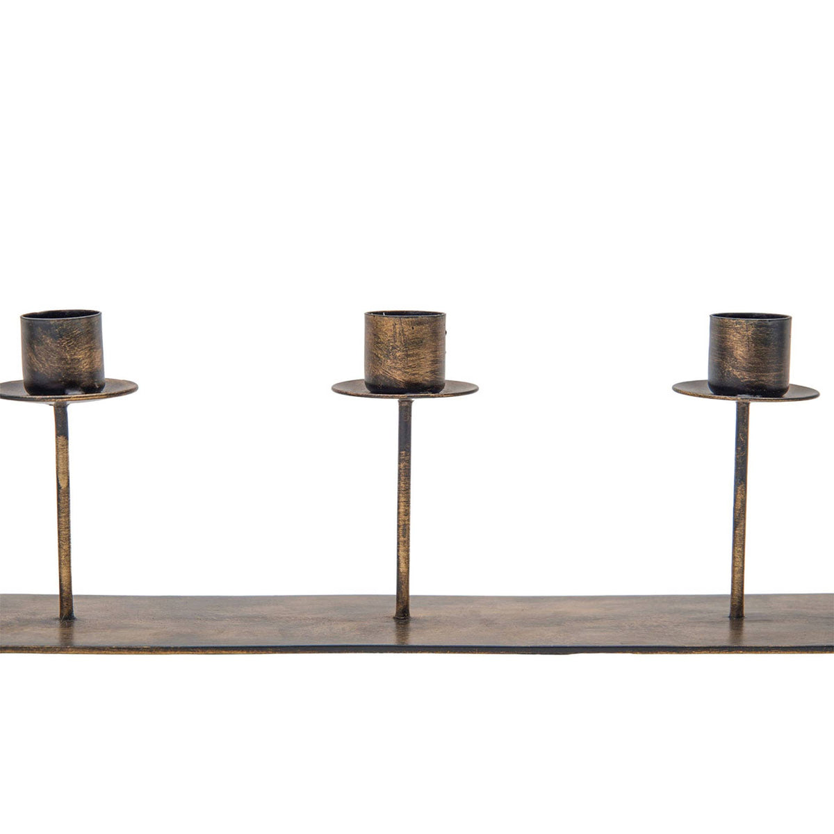 Henrie 8 Taper Candle Holder Brass