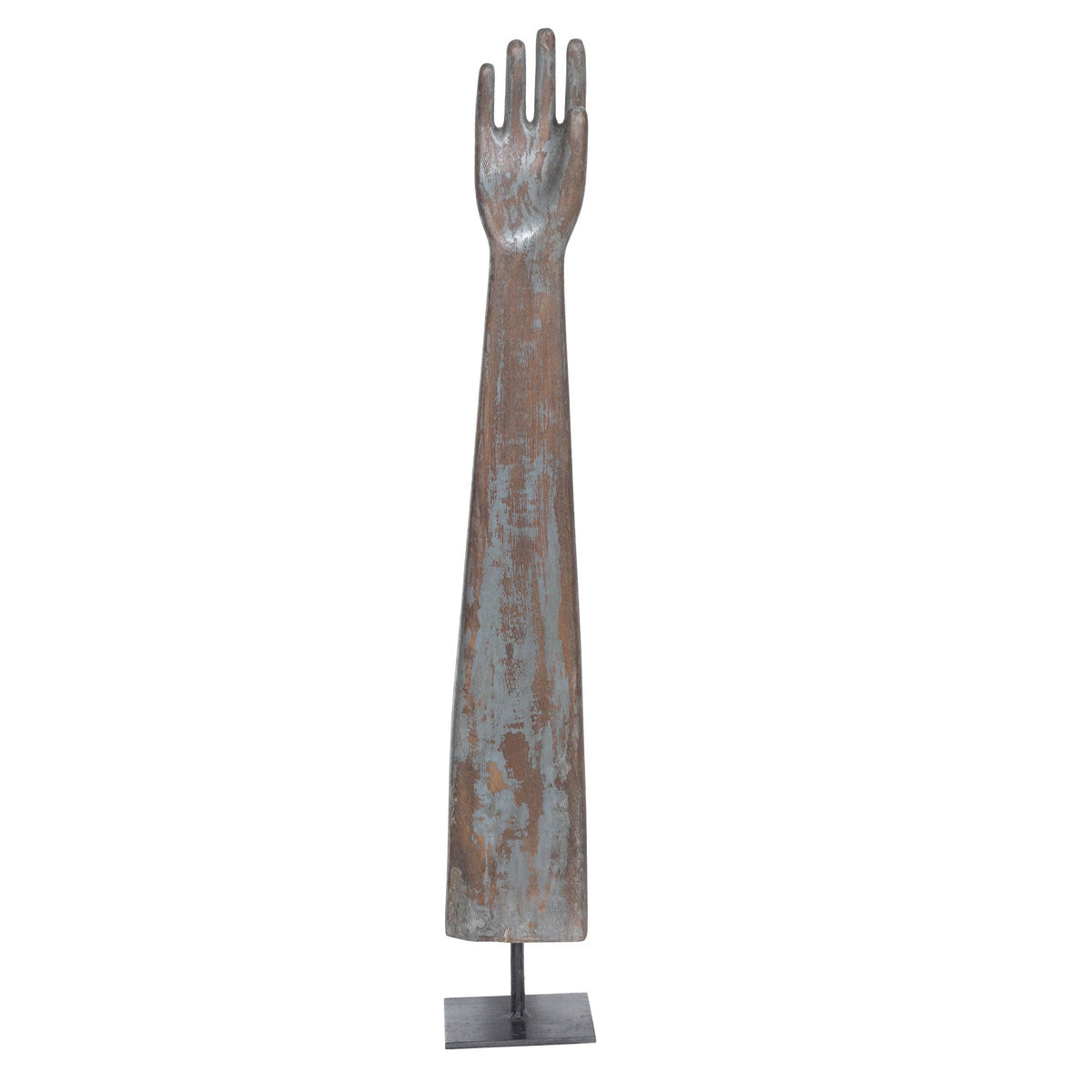 Wooden Glove Mold on Base