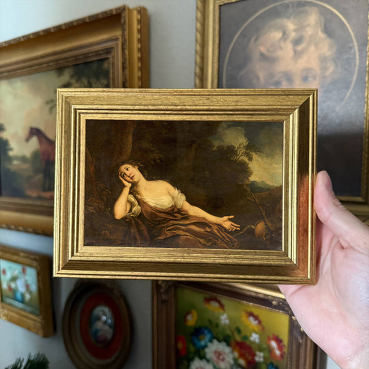 Framed Vintage Style Lady Magdalene Art Print