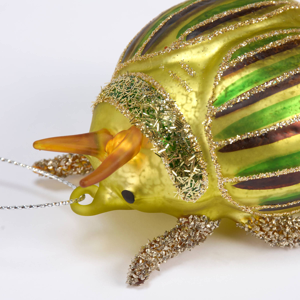 Glass Beetle Ornament
