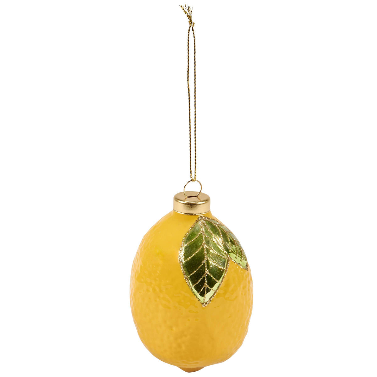 Glass Lemon Ornament