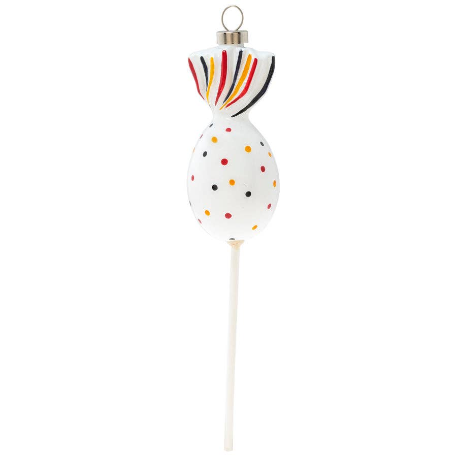 Glass Cherry Blow Pop Ornament