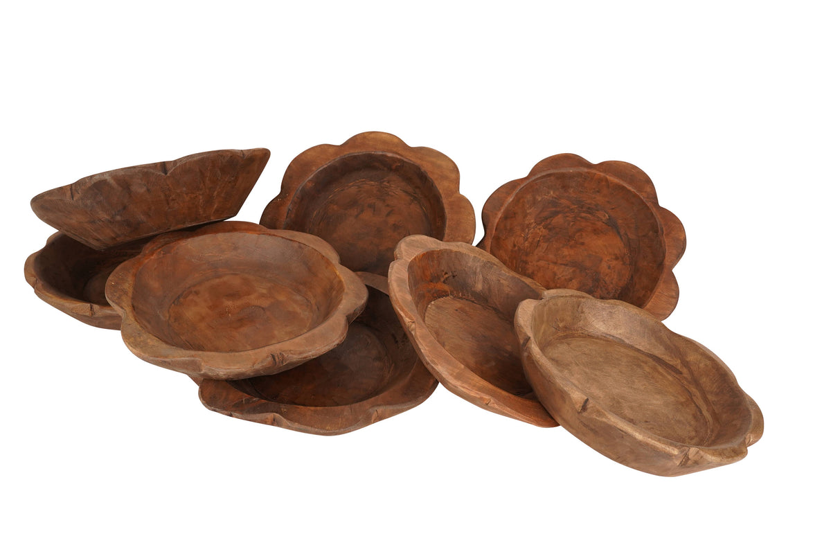 Flower Dough Bowl- Waxed