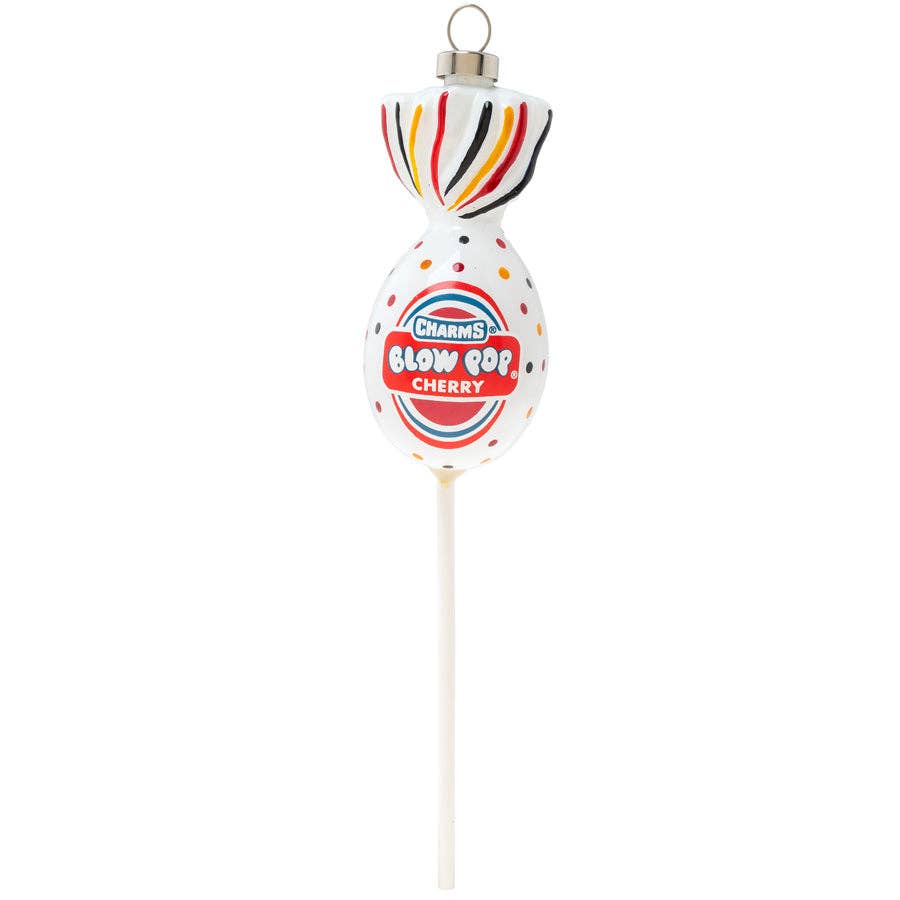 Glass Cherry Blow Pop Ornament