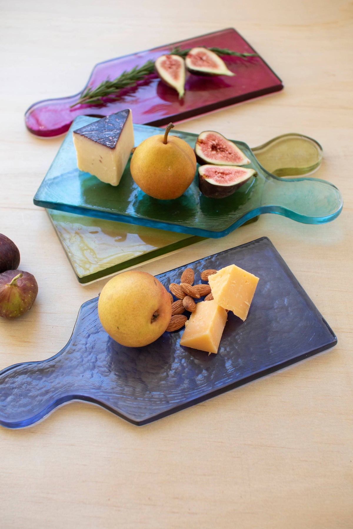 Colored Glass Dining Boards- Set of 4