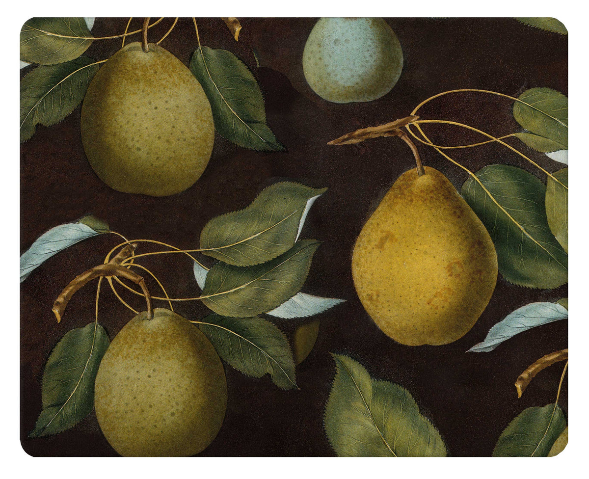 Antique Pears Glass Cutting Board