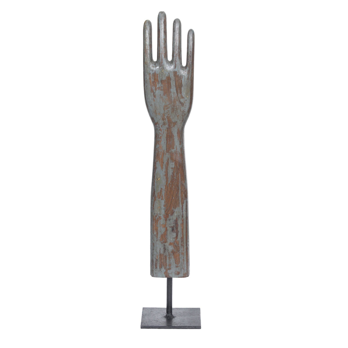Wooden Glove Mold on Base