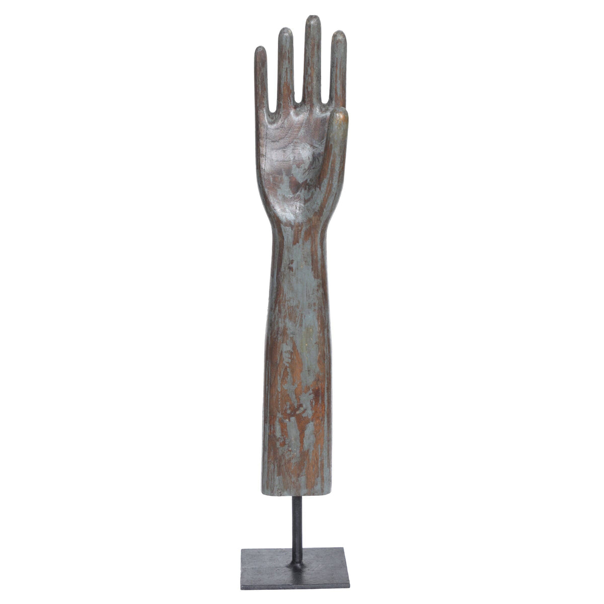 Wooden Glove Mold on Base