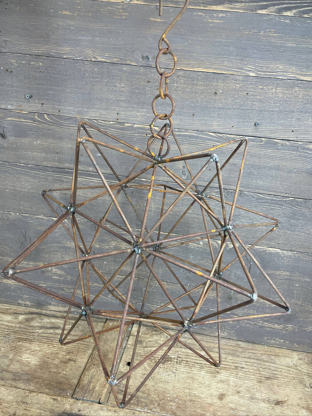 Small Primitive Iron Hanging Star