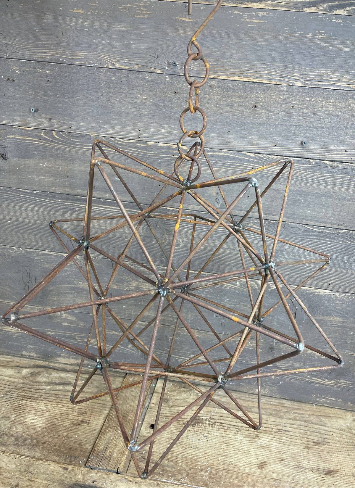 Medium Primitive Iron Hanging Star